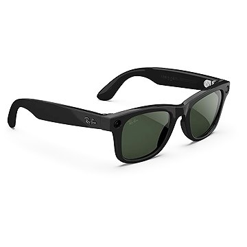 Meta RAY-BAN Meta Wayfarer (Standard) Smart Glasses (Gen 2) - Shiny Black, Transitions Graphite Gree