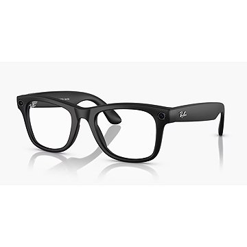 Meta RAY-BAN Meta Wayfarer (Large) Smart Glasses - Matte Black, Transitions Graphite Green