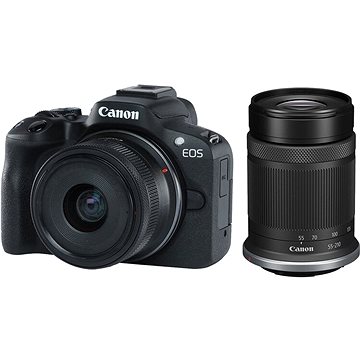 

Canon EOS R50 černá + RF-S 18-45mm f/4.5-6.3 IS STM + RF-S 55-210mm f/5-7.1 IS STM