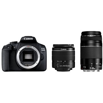 

Canon EOS 2000D + EF-S 18-55 mm f/3,5-5,6 DC III + EF 75-300 mm f/4-5.6 III