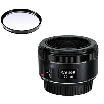 Canon EF 50mm F1.8 STM + UV filtr Hama 0-HAZE - Objektiv