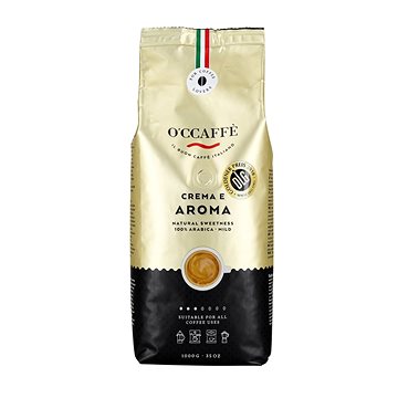 

O'Ccaffé Crema e Aroma 100% AR, zrnková, 1000 g