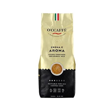 

O'Ccaffé Crema e Aroma 100% AR, zrnková, 250 g