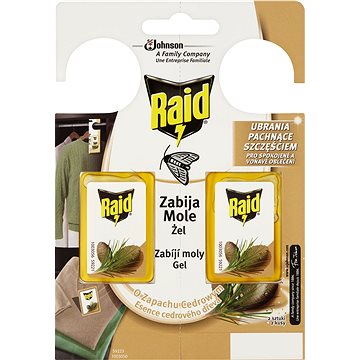 

RAID proti molům s vůní cedru 2 ks