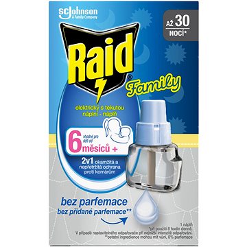 RAID elektrický tekutá náplň Family 21 ml - Odpuzovač hmyzu