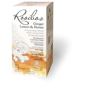 

OptimLife Organics Čaj Rooibos se Zázvorem, citronem a medem 20 x 2,5g