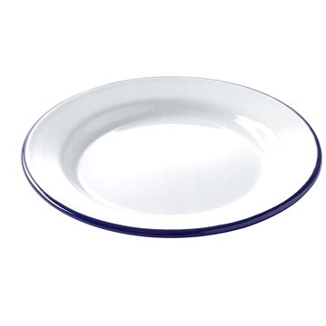 

OLYMP smaltovaný talíř mělký 22 cm bílý