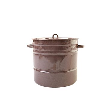 

Olymp Smalovaný s poklicí 28 cm 16 l hnědý granit