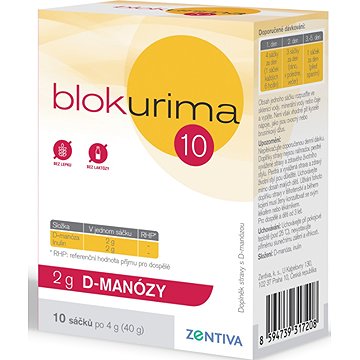 

Blokurima 2 g D-manózy sáčky 10 × 4 g
