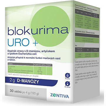 

Blokurima URO+ 2 g D-manózy sáčky 30 × 4 g