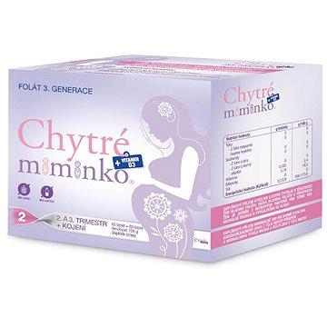 

Chytré miminko metylfolát 2 s DHA 60 tablet + 60 kapslí