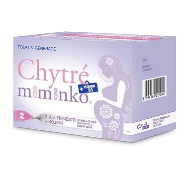 

Chytré miminko metylfolát 2 s DHA 30 tablet + 30 kapslí