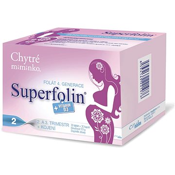 

Chytré miminko superfolin 2 Mama 30 tablet + 30 kapslí