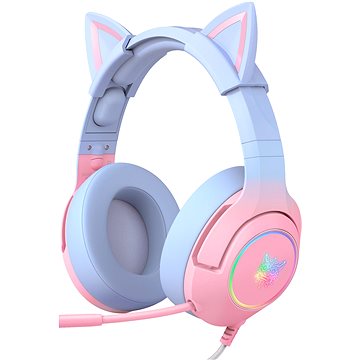 

Onikuma K9 With Cat Ears Pink Blue