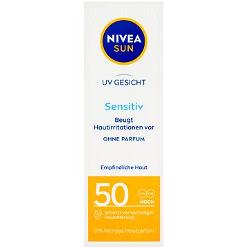 

NIVEA Sun Pleťový krém na opalování Sensitive SPF50 50 ml