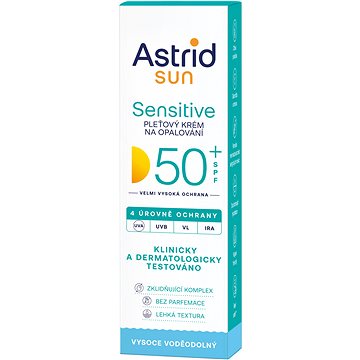 

ASTRID SUN Pleťový krém na opalování Sensitive SPF 50+ 50 ml