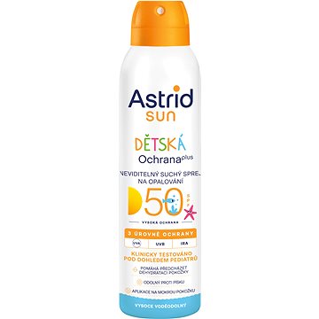 

ASTRID SUN Dětský neviditelný suchý sprej na opalování SPF 50 150 ml