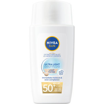 

NIVEA Sun Tónovací krém-fluid SPF 50+ světlý 40 ml