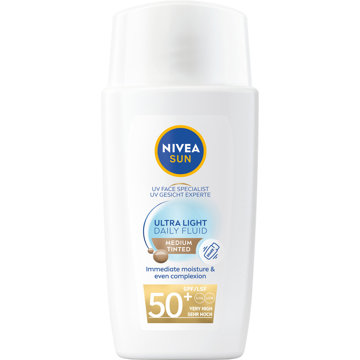 

NIVEA Sun Tónovací krém-fluid SPF 50+ střední 40 ml