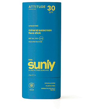

ATTITUDE Sunly 100 % minerální ochranná tyčinka na obličej a rty SPF 30 20 g