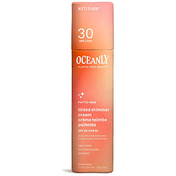 

ATTITUDE Oceanly Tónující třpytivý hydratační krém SPF 30 30 g