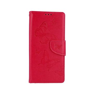 

TopQ Pouzdro Xiaomi Redmi Note 9 knížkové Butterfly růžové 53883