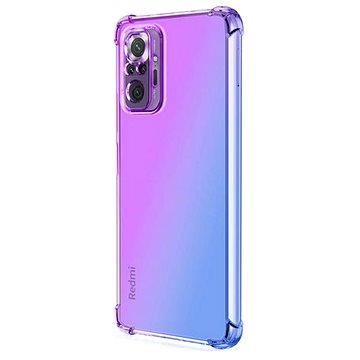 

TopQ Kryt Xiaomi Redmi Note 10 Pro silikon Shock duhový fialovo-modrý 58903