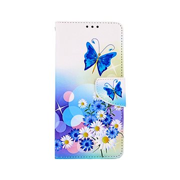 

TopQ Pouzdro Samsung A13 knížkové Bílé s motýlkem 73381