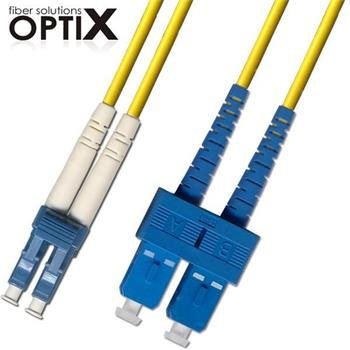 OPTIX LC-SC Optický patch cord  09/125 15m G.657A