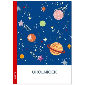 OPTYS úkolníček A5, 20 listů, Vesmír