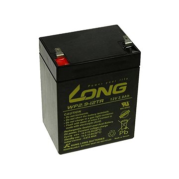 

Long 12V 2.9Ah olověný akumulátor F1 (WP2.9-12TR)