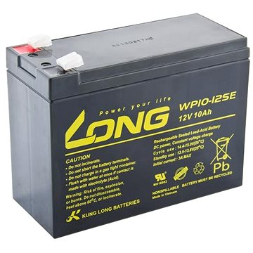 

Long 12V 10Ah olověný akumulátor DeepCycle AGM F2 (WP10-12SE)
