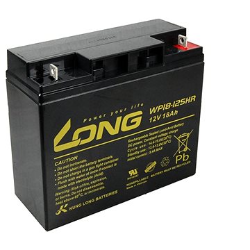 

Long 12V 18Ah olověný akumulátor HighRate F3 (WP18-12SHR)