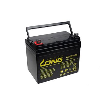 

Long 12V 34Ah olověný akumulátor DeepCycle AGM F4 (U1-34HE)