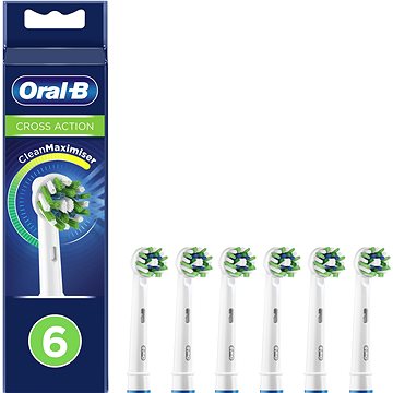 

Oral-B CrossAction Kartáčková Hlava S Technologií CleanMaximiser, Balení 6 ks