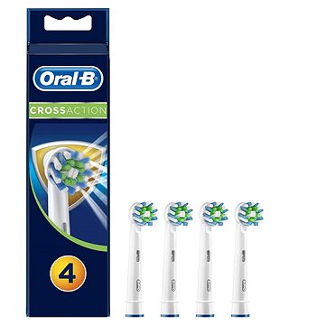 

Oral-B CrossAction Kartáčková Hlava S Technologií CleanMaximiser, Balení 4 ks
