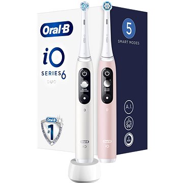 

Oral-B iO 6 DUO bílý a růžový