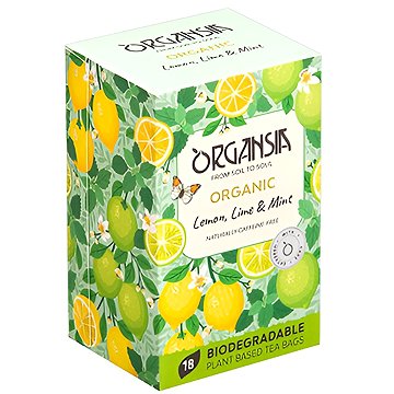 ORGANSIA BIO Lemon Lime & Mint 18 × 1,8 g, přebal