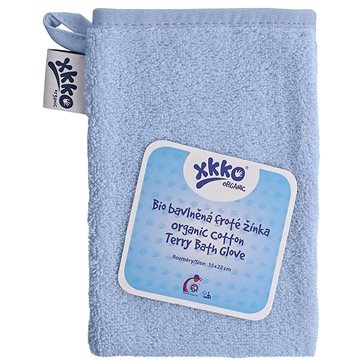 

XKKO Organic BIO bavlněná žínka, froté - Baby Blue