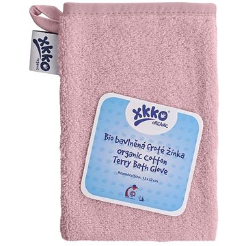 

XKKO Organic BIO bavlněná žínka, froté - Baby Pink
