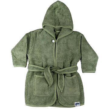 

KIKKO XKKO Organic Dětský župan, biobavlněný, froté - Granite Green, 12 - 24 m