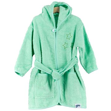 

KIKKO XKKO Organic Dětský župan, biobavlněný, froté - Mint Stars, 6 - 12 m