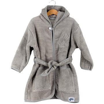 

KIKKO XKKO Organic Dětský župan, biobavlněný, froté - Silver Stars, 12 - 24 m