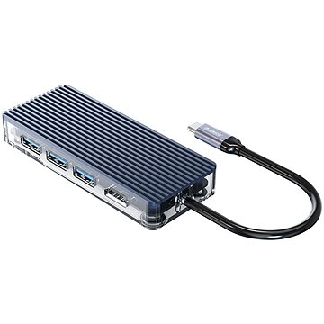 Orico USB-C Hub 6 in 1 Transparent, Power Delievery - USB Hub
