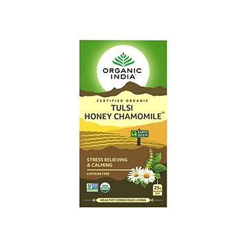 

Organic India Tulsi med+heřmánek BIO, 25 sáčky - Bio 42 g