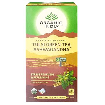 

Organic India Tulsi se zeleným čajem a ašvagandou - Bio 50 g