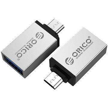 ORICO Micro USB to USB-A OTG Adapter Silver - Redukce