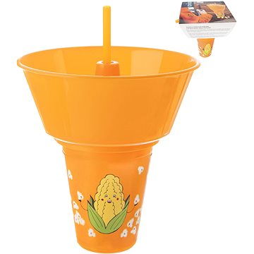 

ORION Pohár s miskou Snack kukuřice + brčko 0,55 l UH