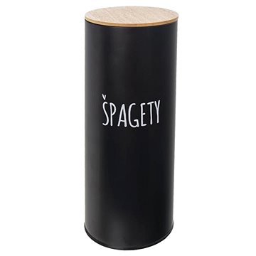 

ORION Dóza plech/bambus pr. 11 cm Špagety BLACK