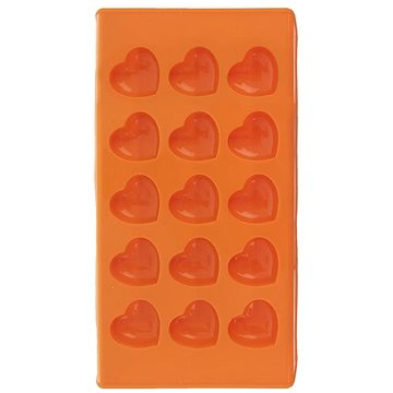 

ORION Forma silikon na čokoládu SRDCE 15 - ORANŽOVÁ